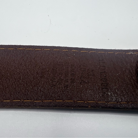 Denizen From Levi's Leather Belt SIZE: XL BROWN Men/unisex Excellent Condition - Picture 5 of 9